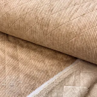 Manšestr QUILT taupe