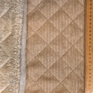 Manšestr QUILT taupe