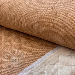 Manšestr QUILT light brown