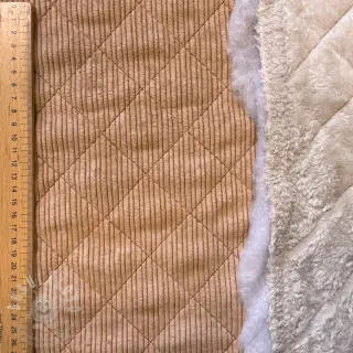 Manšestr QUILT light brown