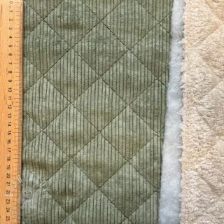 Manšestr QUILT khaki
