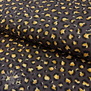 Dekorační látka premium Leopard animal small dark brown