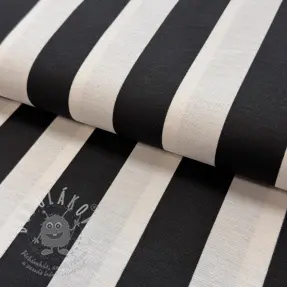 Dekorační látka premium Joyful basic stripe black