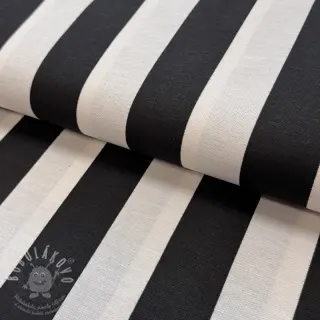 Dekorační látka premium Joyful basic stripe black