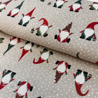 Dekorační látka Linenlook Jolly tomte