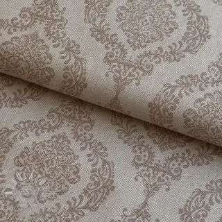 Dekorační látka Linenlook Baroque damask charm taupe