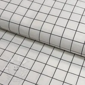 Dekorační látka premium Perfect grid lines black