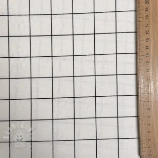 Dekorační látka premium Perfect grid lines black