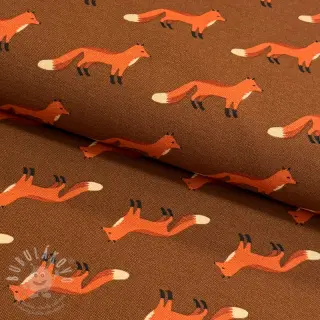 Dekorační látka premium Fox parade brown