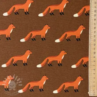 Dekorační látka premium Fox parade brown