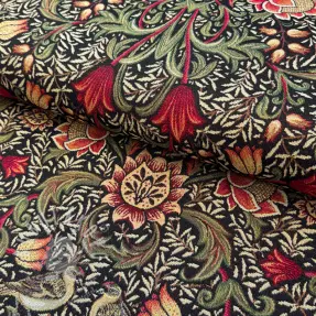 Dekorační látka GOBELIN premium Ornate art craft black