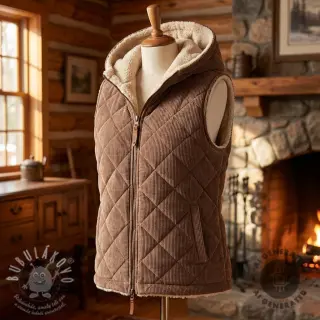 Manšestr QUILT brown