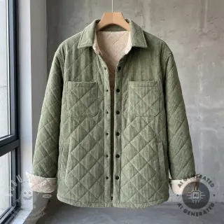Manšestr QUILT khaki