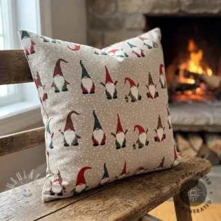 Dekorační látka Linenlook Jolly tomte