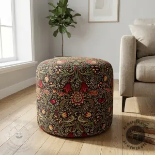 Dekorační látka GOBELIN premium Ornate art craft black
