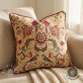 Dekorační látka GOBELIN premium Ornate art craft beige