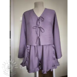 Viskóza se lnem BUBBLY lavender