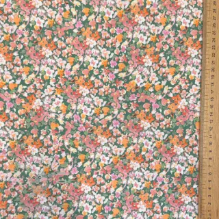 Úplet Tossed small flowers sage digital print