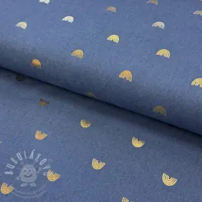 JEANS FOIL Rainbow indigo blue