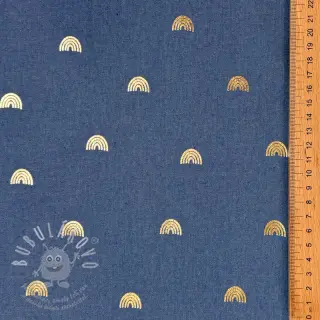 JEANS FOIL Rainbow indigo blue