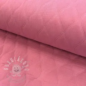Dvojitá gázovina/mušelín QUILT Wave mauve