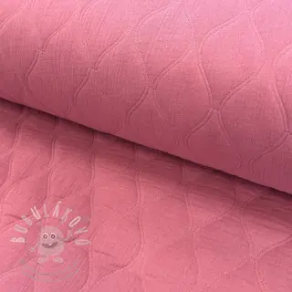 Dvojitá gázovina/mušelín QUILT Wave mauve