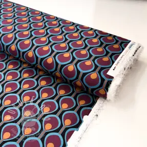 Viskóza ROSELLA STRETCH Abstract black