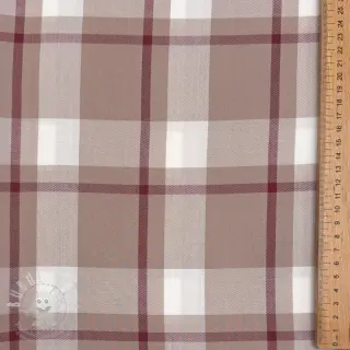 Viskóza YARN DYED Check beige