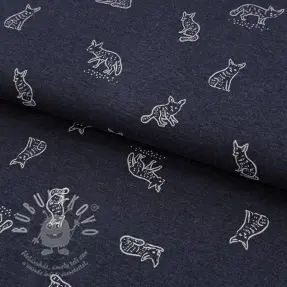 Úplet Hidden foxie indigo melange