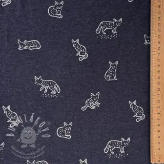 Úplet Hidden foxie indigo melange