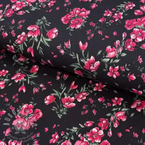 Společenské a dámske látky SOFT SKIN black