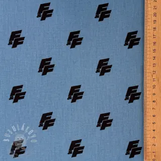 Bavlněná látka Fast and Furious blue shadow