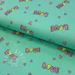 Úplet NEON Love mint