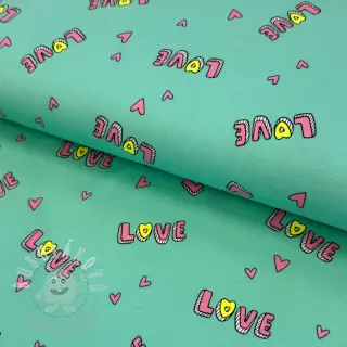 Úplet NEON Love mint