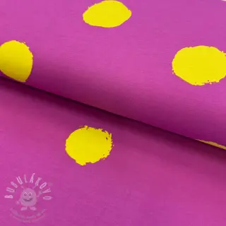Úplet Big dots fuchsia