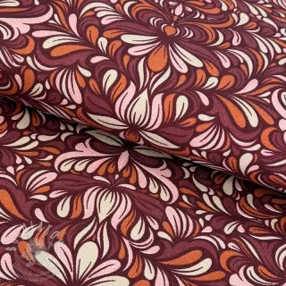 Dekorační látka Boho rosewood