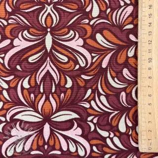 Dekorační látka Boho rosewood