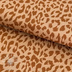 Len s viskózou WASHED Animal skin sand