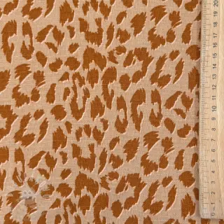 Len s viskózou WASHED Animal skin sand