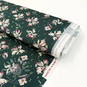 Viskóza LUREX Flowers dark emerald