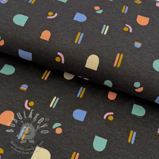 Úplet Abstract anthracite melange