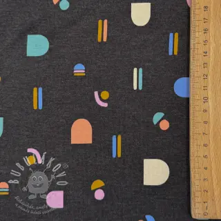 Úplet Abstract anthracite melange