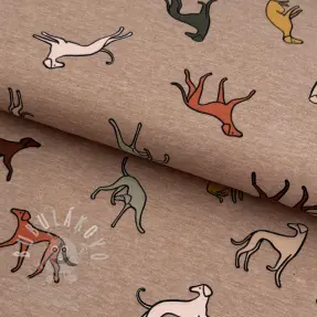 Úplet Dogs melange taupe