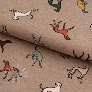 Úplet Dogs melange taupe