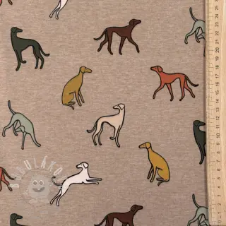 Úplet Dogs melange taupe