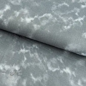 Dvojitá gázovina/mušelín TIE DYE rock grey