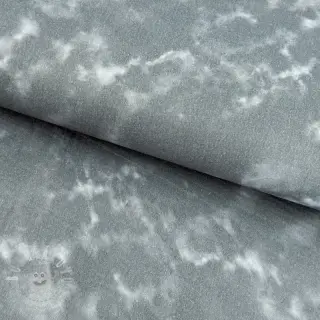 Dvojitá gázovina/mušelín TIE DYE rock grey