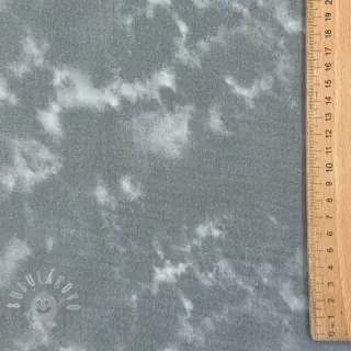 Dvojitá gázovina/mušelín TIE DYE rock grey