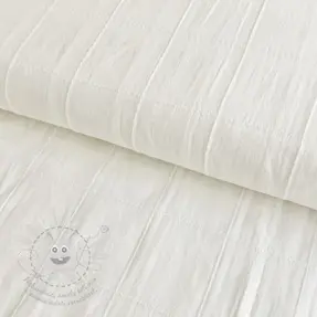Bavlněná látka VOILE DOBBY off white