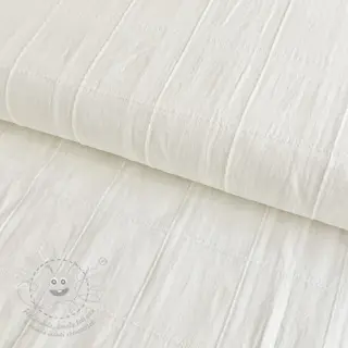 Bavlněná látka VOILE DOBBY off white
